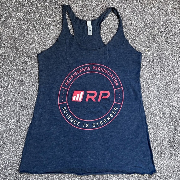 Women’s racer back gym tank top. Size small “Renaissance periodization” - Picture 1 of 3